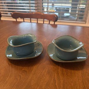 Southern Living at Home Tuscan Tidbits & Saucers Set of Two (2) MINT Condition